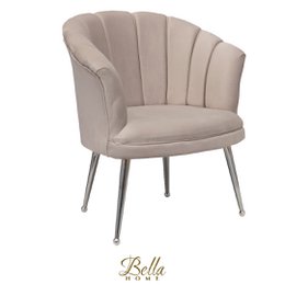 Luksus Velvet Shell Lænestol Mila