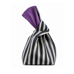 Borsa con nodo giapponese di Halloween a strisce