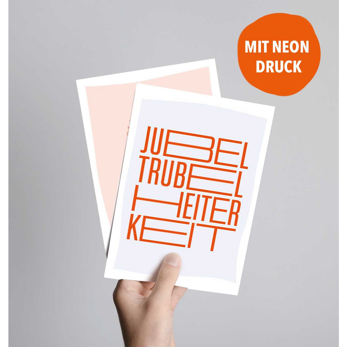 Postcard Cheers, hustle and bustle, cheerfulness
