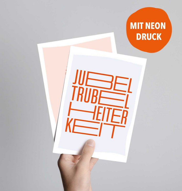 Postcard Cheers, hustle and bustle, cheerfulness