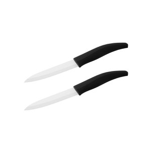 Set mit 2 Schälmessern mit 12,5 cm langer Keramikklinge Nirosta Céramique