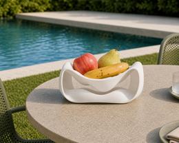 Fano modern design fruit bowl white edition