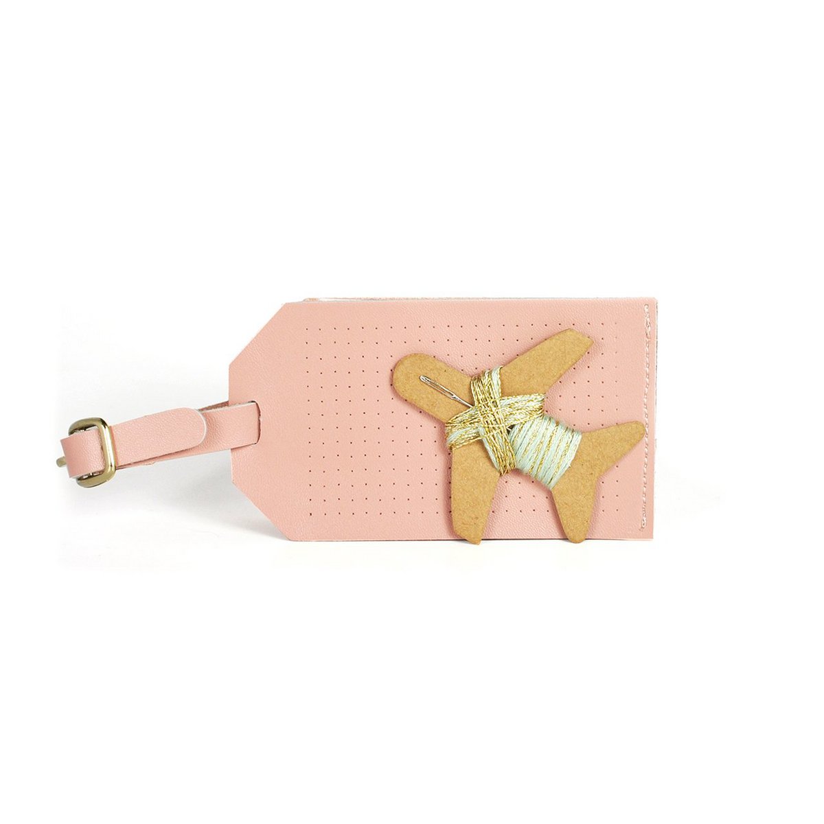 Étiquette de bagage Stitch - Rose