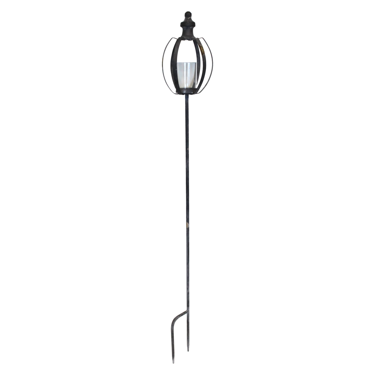 Open candle holder h 123 d 16 cm in iron