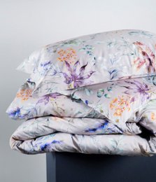 Completo biancheria da letto in rasatello Flora Costera Almond
