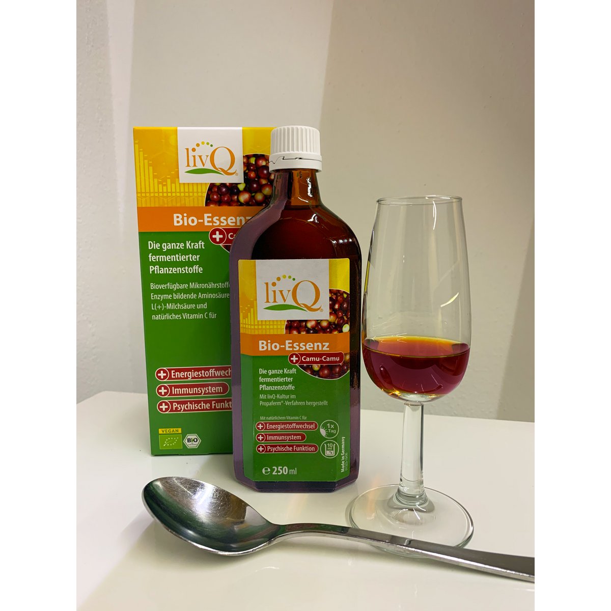 livQ Bio-Essenz Camu-Camu, fermented + lactic acid bacteria + vitamin C