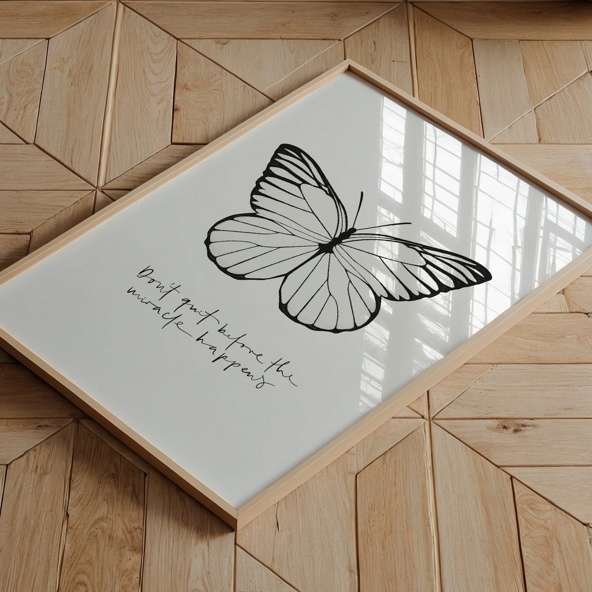 Poster: Don't quit before the miracle happens