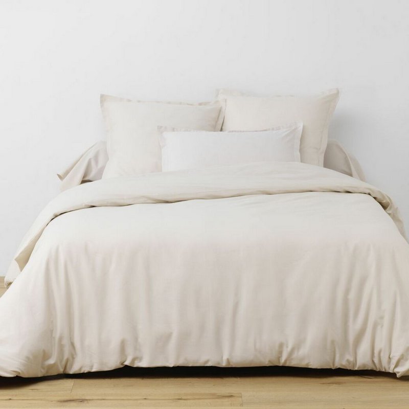 DUVET -DÆKNING 240x260 cm + 2 pillowcases 65x65 cm beige bomuld