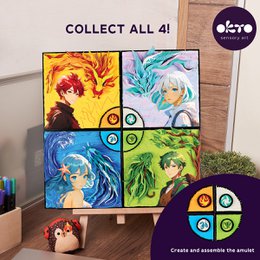 Okto Sensory Art 3D Painting - Manga - Water