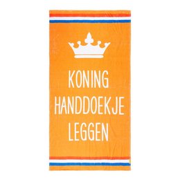 Strandhåndklæde 'KONING HANDDOEKJE LEGGEN'