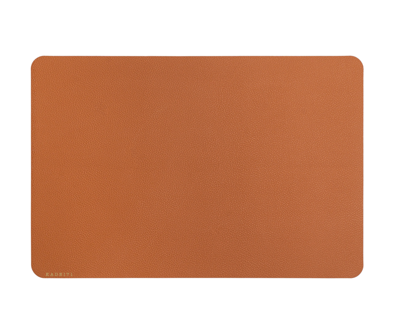 6 luksusowych podkładek o wyglądzie skóry - czarny - brązowy - prostokątny - 45 x 30 cm - plastikowa podkładka - Kade 171