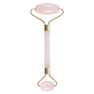 Gem Roll-On-Gesichtsmassagegerät – Rosenquarz