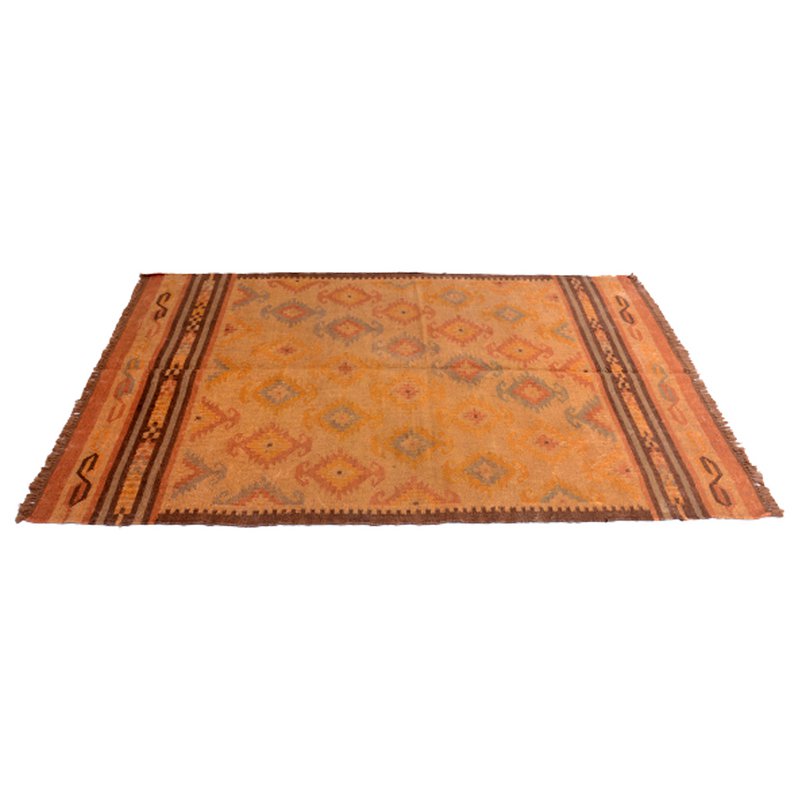 Tappeto Kilim tribale in cashmere fatto a mano
