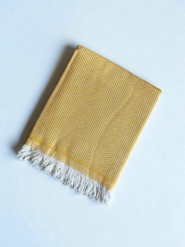 Blanket - Leyla Line - sunny yellow