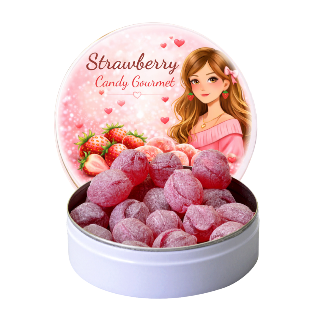 Handgemachte Süßigkeiten | Erdbeergeschmack | 45g | LIEBE EDITION