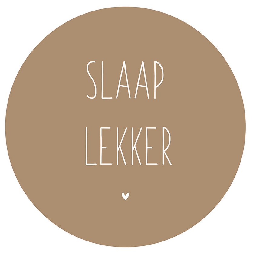 Wall circle sleep well khaki