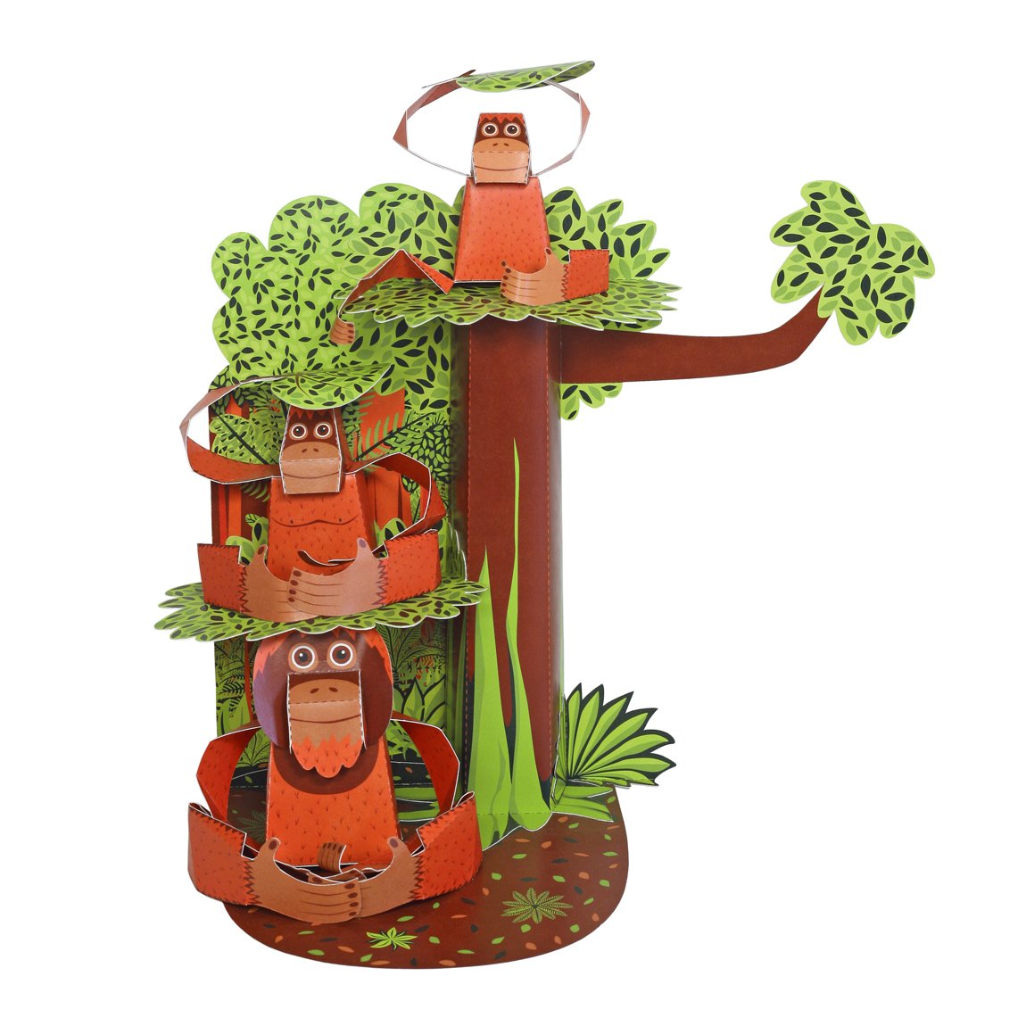 Orangutans Paper Toy