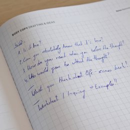 Blogger brevpapir notesbog