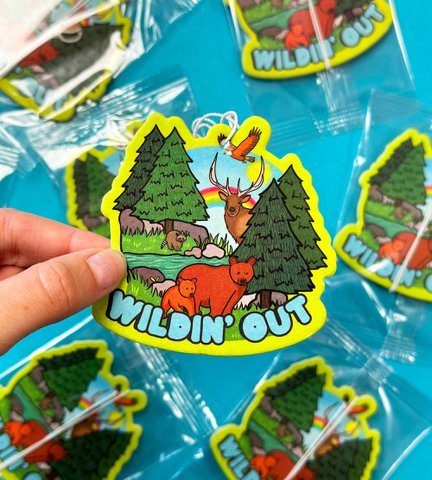 Wildin' Out Nature Forest Animals Air Freshener