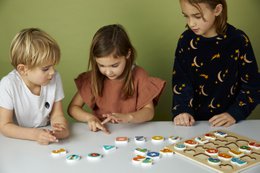 Puzzle di numeri di animali duri