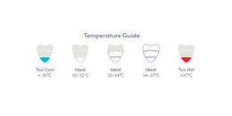 Bath thermometer pebble