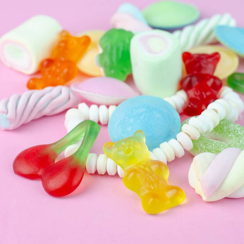 Sugar cone unicorn colorful candy mix for children