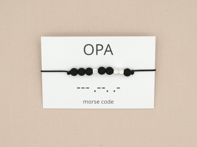 morse code armband opa