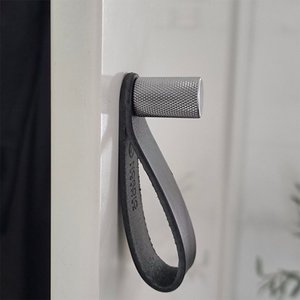 ShineUp - Chrome look with leather strap (2 pcs)