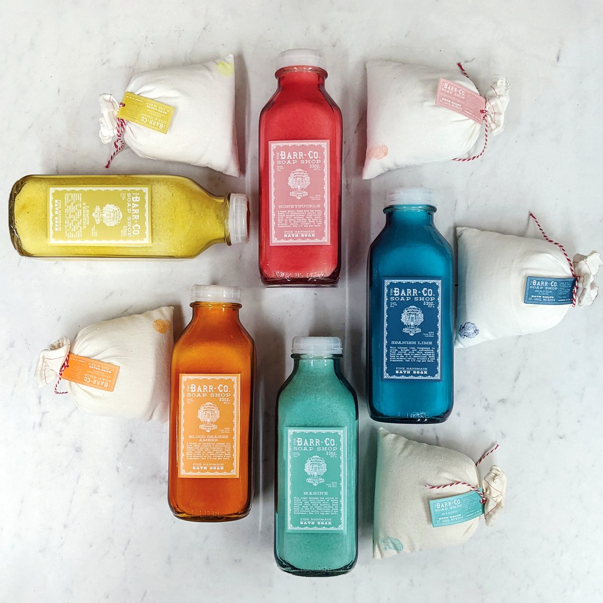 Barr-Co Soap Shop Bain de trempage à l'orange sanguine et à l'ambre