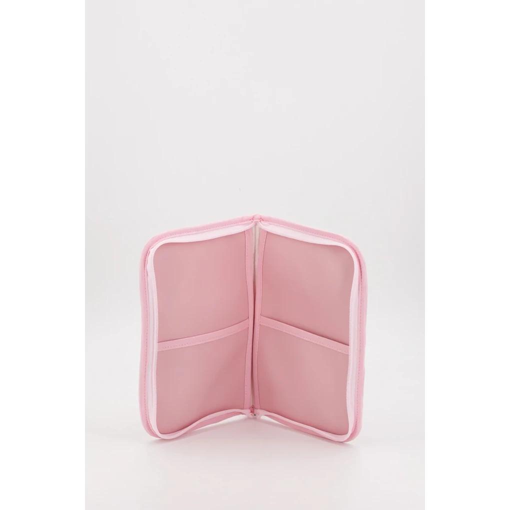 Porte-documents matelassé pour bébé avec nœud, gris