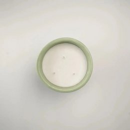 Duftkerze | Sojawachs 3-Docht 500g Geschenkbox | Steingut