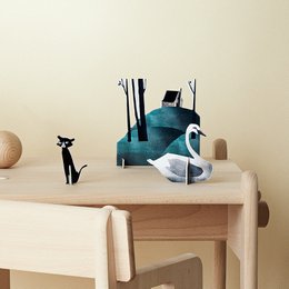 Figuras 3D Puzzle para niños - El cuento de hadas del patito feo
