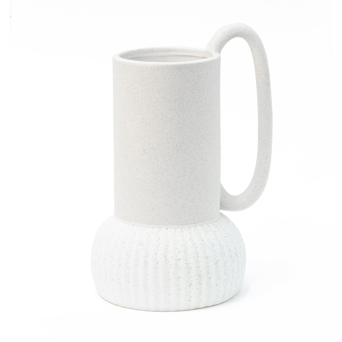 VASE CÉRAMIQUE AVEC BASE NATURELLE HF