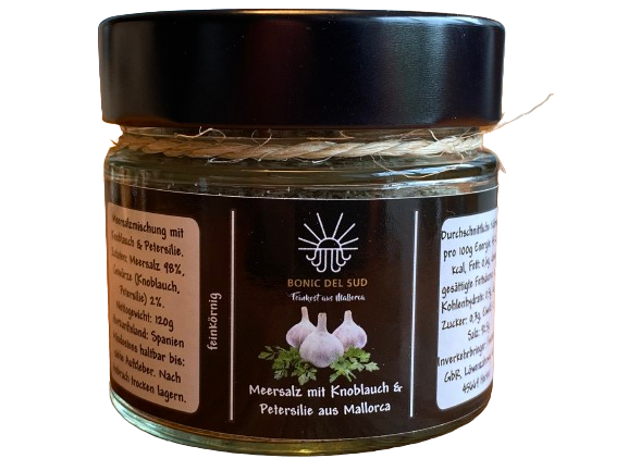 Sea salt with garlic and parsley from Mallorca