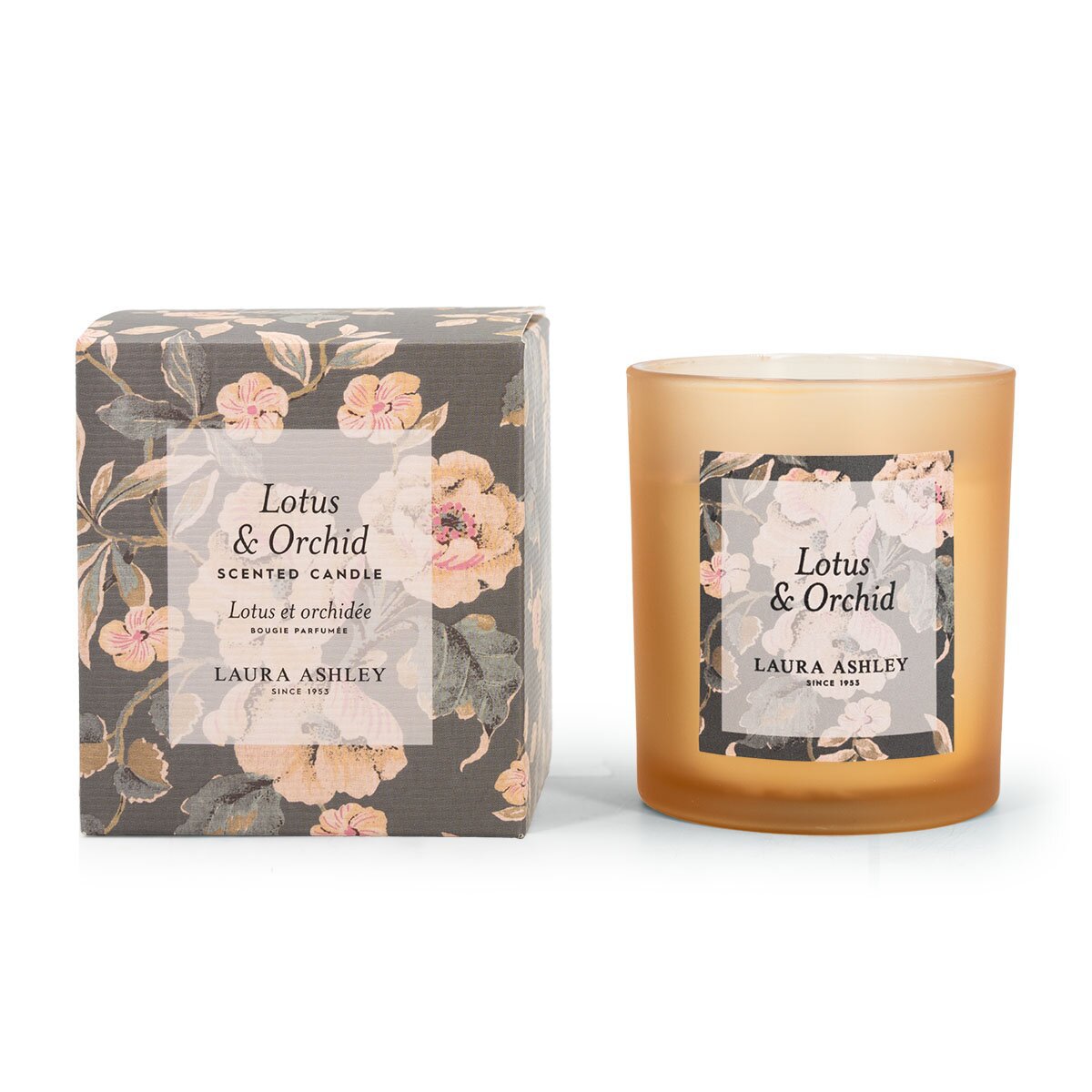 Duftkerze Laura Ashley Lotus & Orchid im Geschenkkarton - 200g