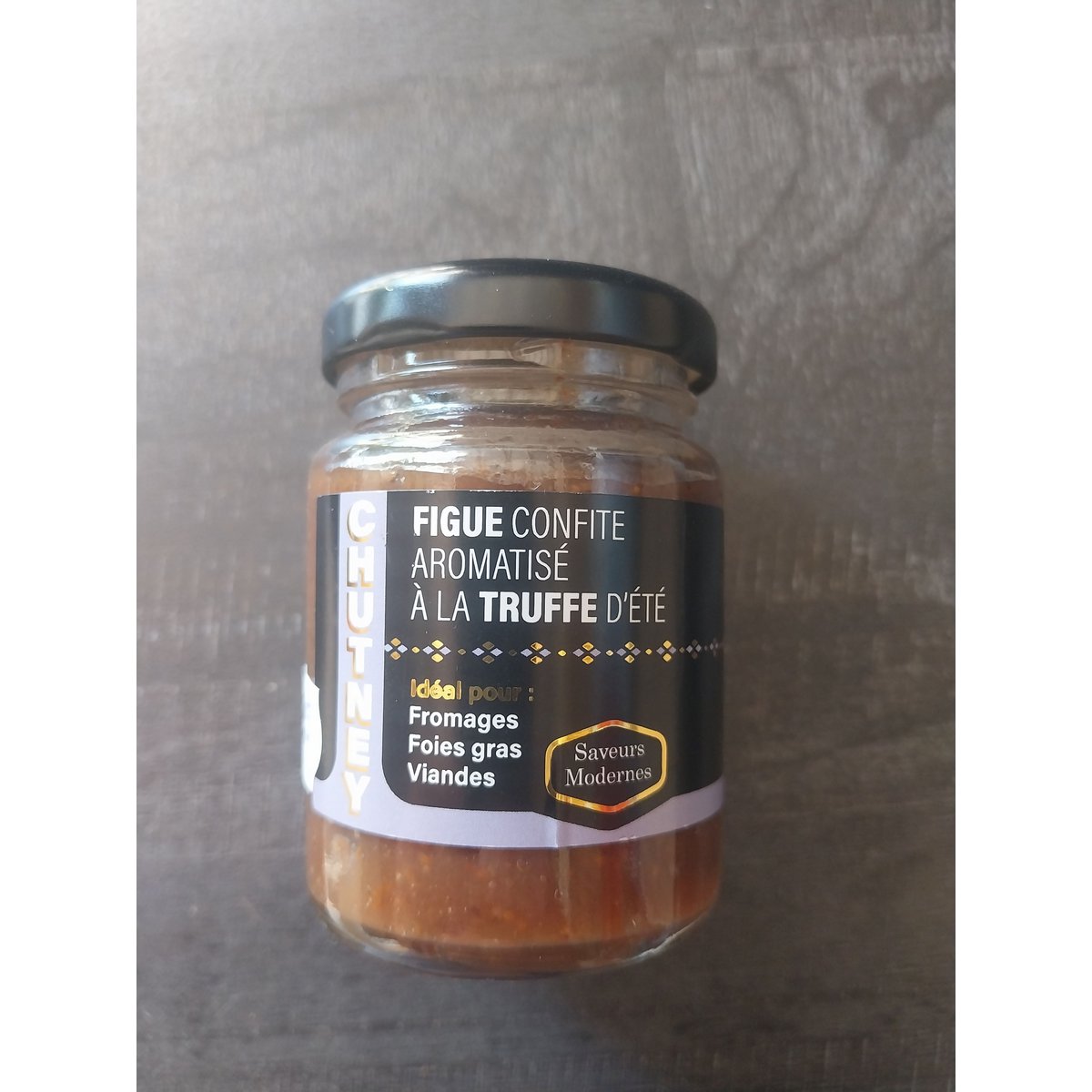 Chutney de higos aromatizado con trufa