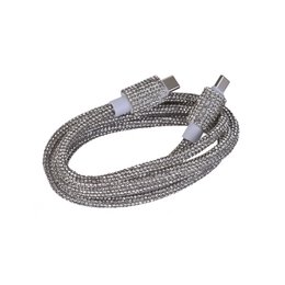 Kit de carga rápida de rehinestones plateados-20W y 40W, Tipo-C