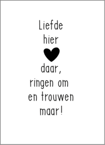 Card Love here, heart there