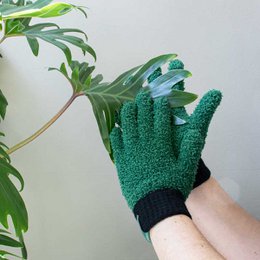 Leaf Love Gloves - Rękawiczki z mikrofibry do odkurzania roślin