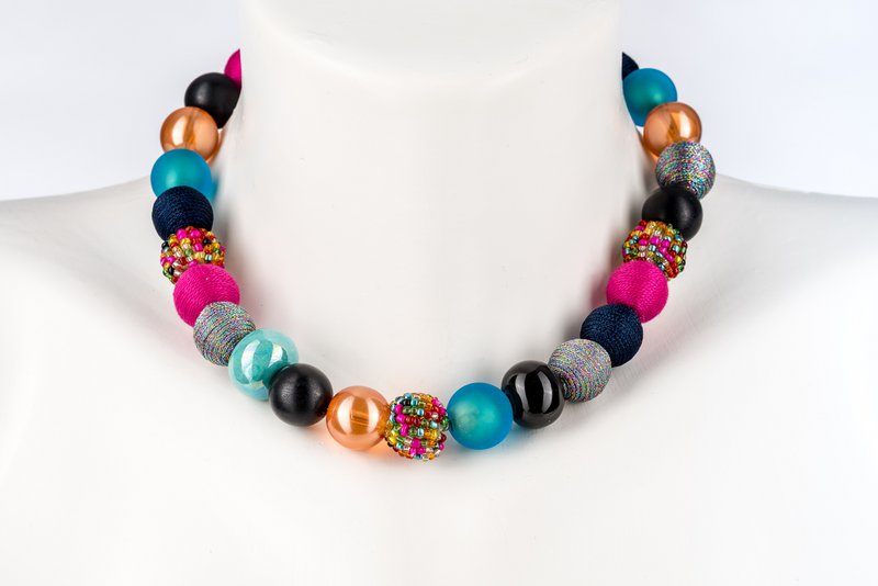 Stephisimo "Bollywood" necklace, Psychodelic