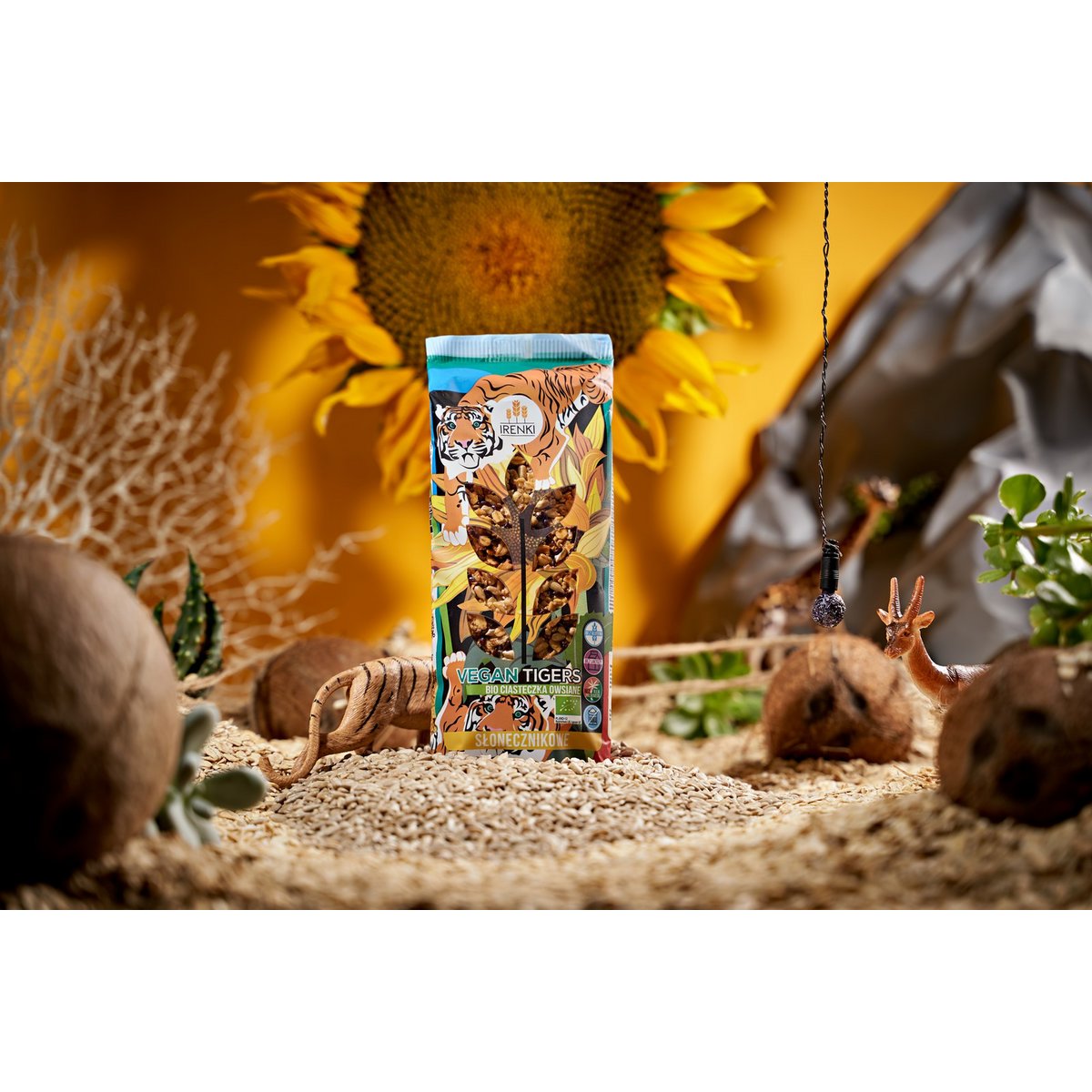 Vegan Tigers - BIO Haferflockenkekse mit Sonnenblumenkernen 120g