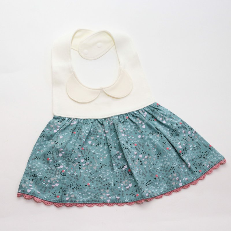Bavoir en forme de petite robe pour bébé - Anna