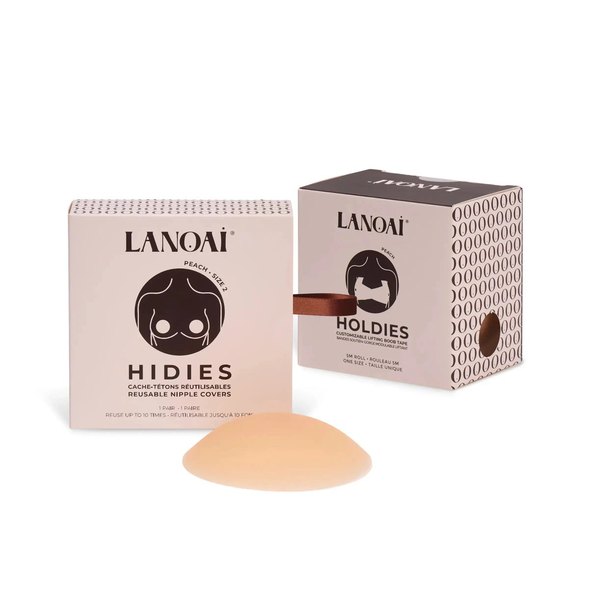 The Bra-Free Kit — Reusable Silicone Nipple Covers + Boob Tape