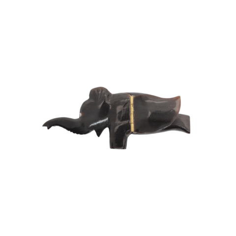 Handwerkliche Ochsenhorn-Box - Kleiner Elefant