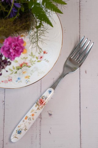 Fork English Garden 20 cm Isabelle Rose