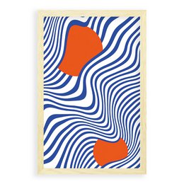 Abstracte Golven - Poster