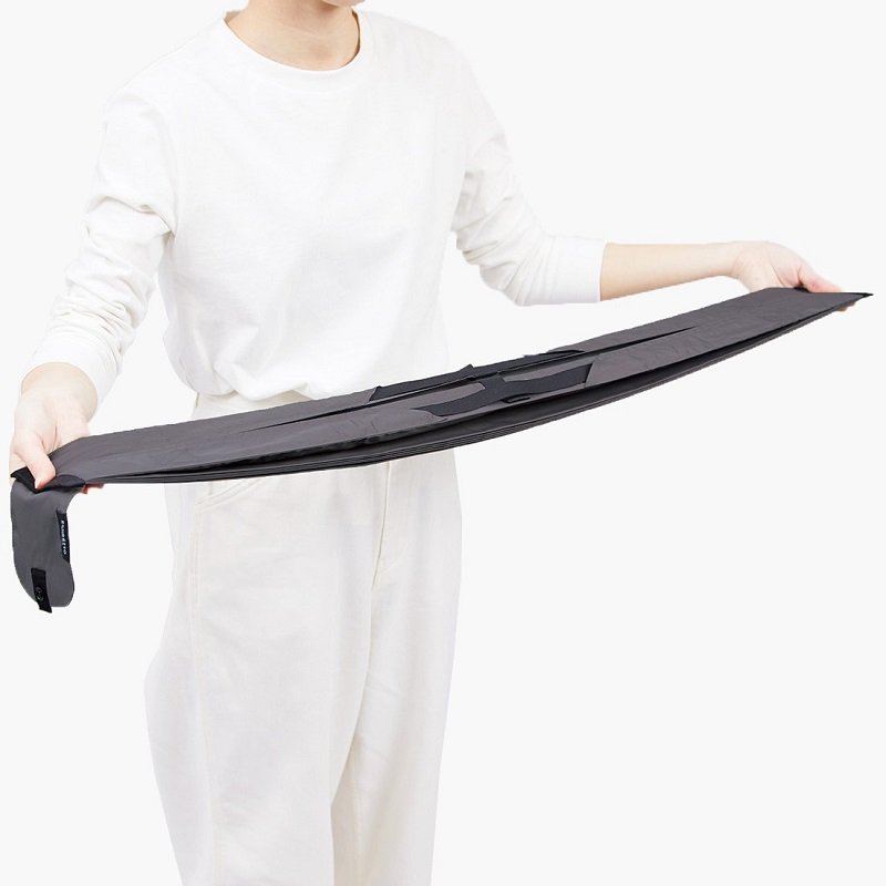 Sac shopping compact pliable Shupatto taille L - Anthracite (Sumi)