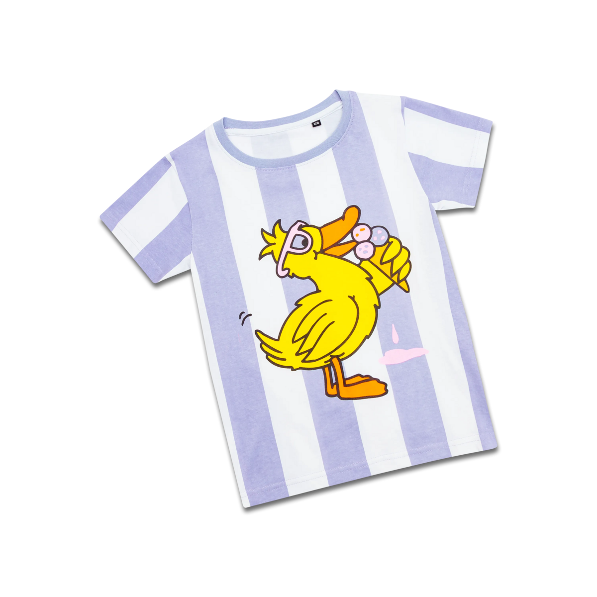 koaa – The Duck Ice Cream Stripes – T-Shirt blanc/violet