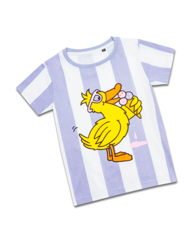 koaa – The Duck Ice Cream Stripes – T-shirt wit/paars