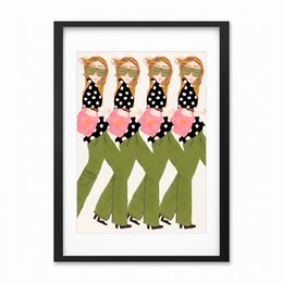 Runway Girls Art Print